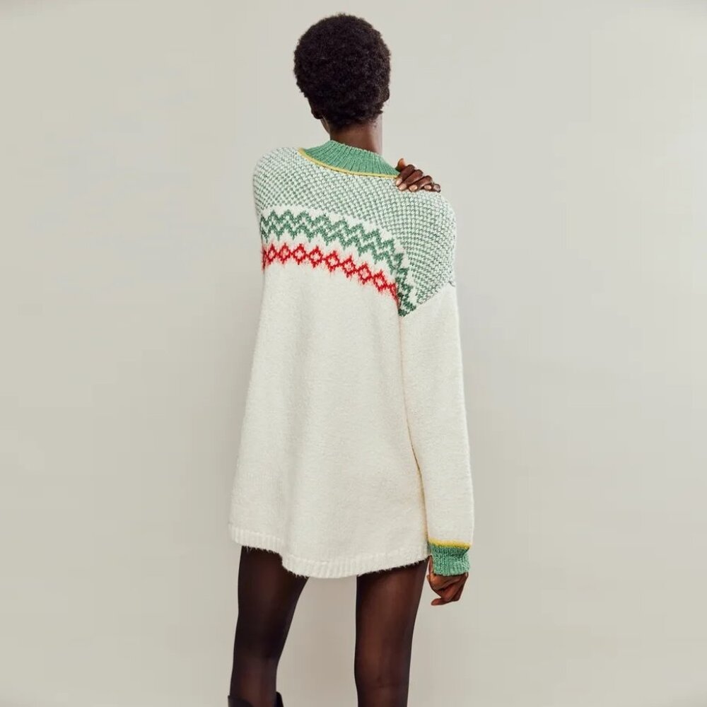 ✨HP✨Free People Cherry Heart Sweater Dress NWT - Picture 2 of 8